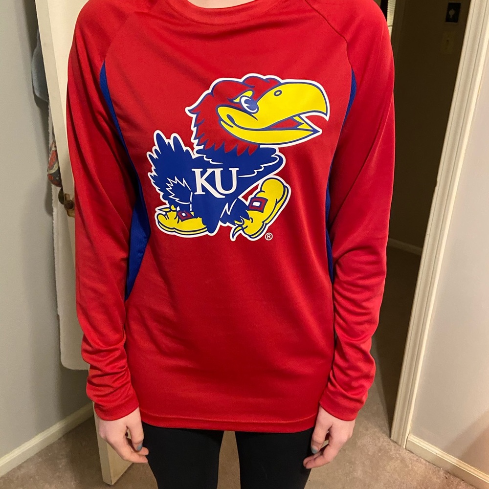 Long sleeve KU tee - Small